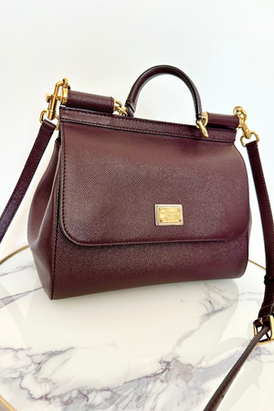 Sicily Medium Leather Handbag - Preloved