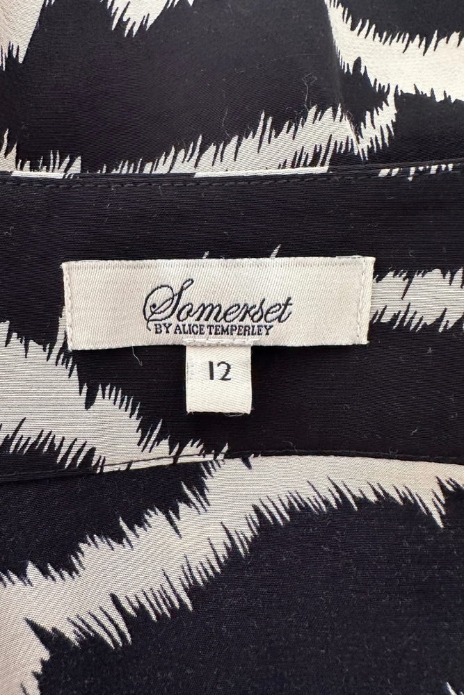 Zebra Print Wrap Skirt Size 12 - Preloved