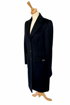 Wool Mid Length Classic Coat Size UK 10 - Preloved