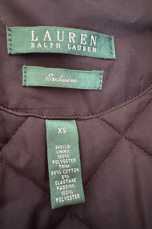 Black Quilted Jacket Size XS - Preloved