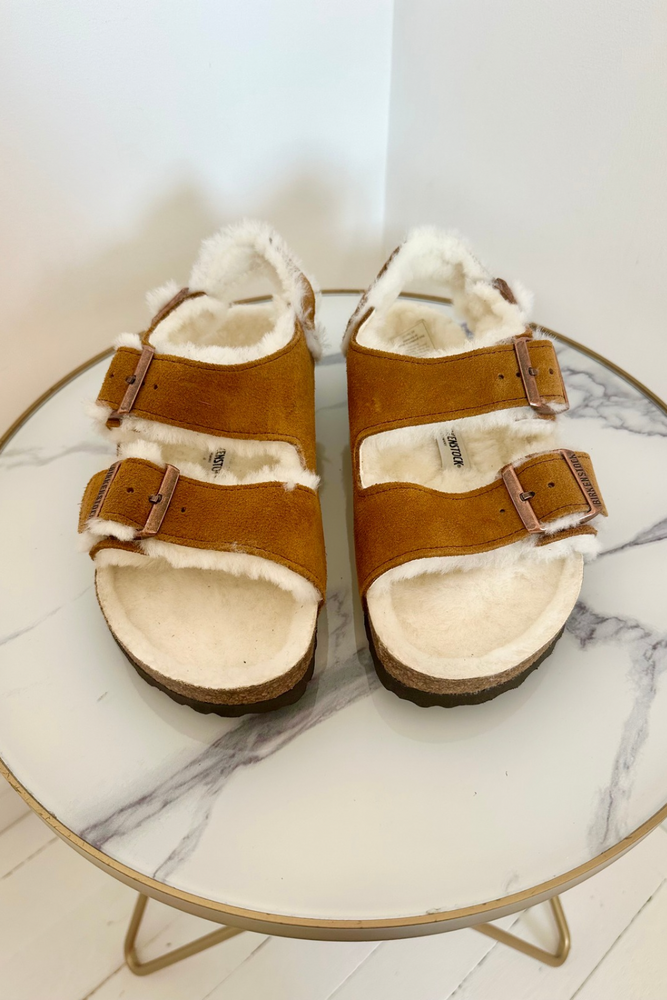 Milano Shearling Sandals Size 37 UK 4 - New with Box