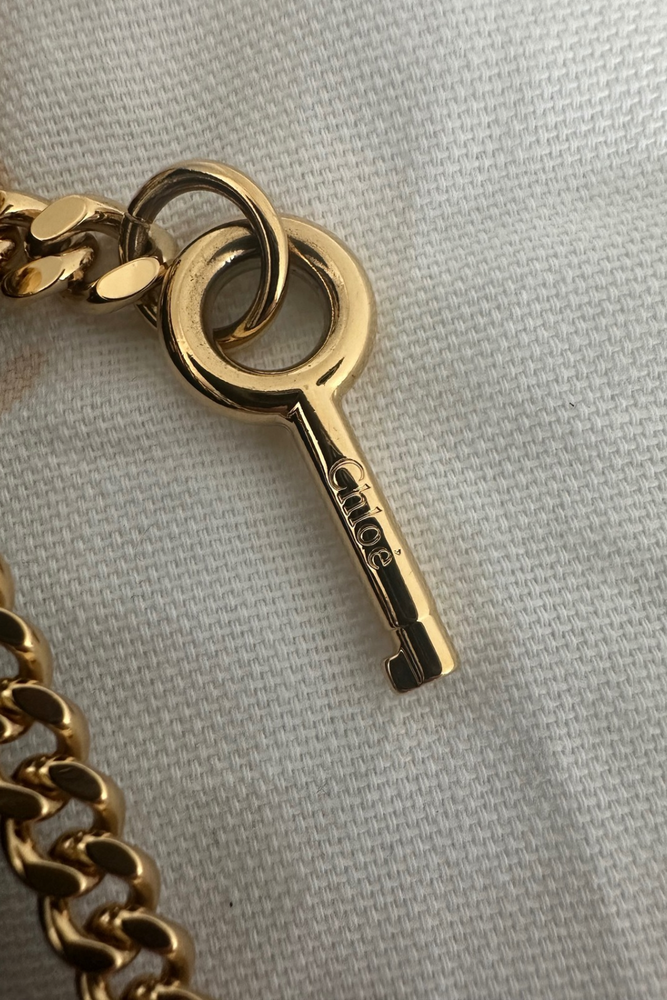 Aby Lock Studded Handbag - As New