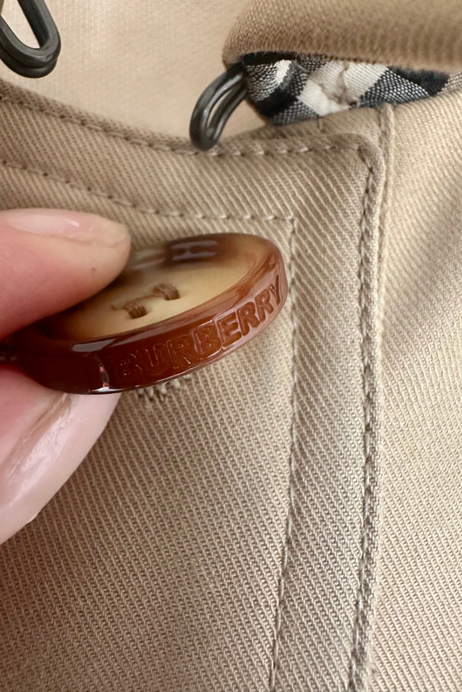 Panelled Qulited Trench Coat Size UK 8 - Preloved