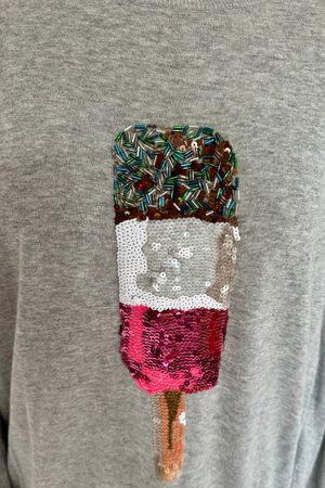 Lollipop Embellished Sweater Size L (UK 14) - Preloved