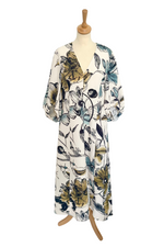 Floral Print Midi Dress Size L - New with Tags