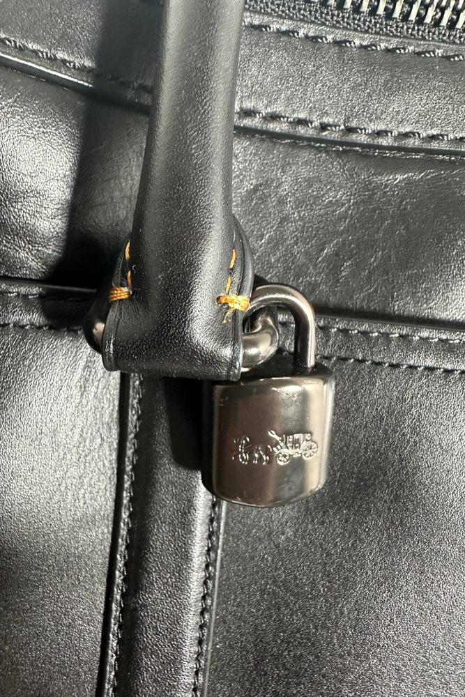 Leather Satchel Briefcase - Preloved