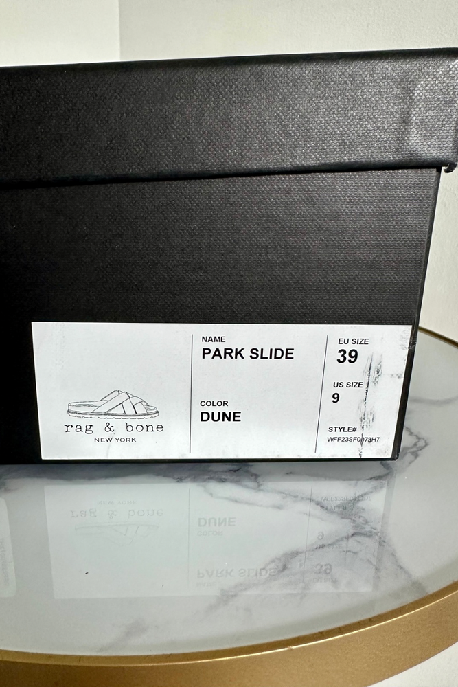 Park Slide Webbing Strap Sandals Size 39 - New