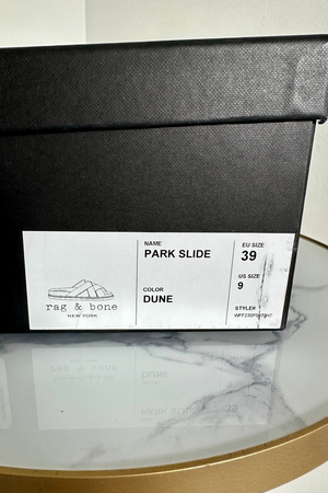 Park Slide Webbing Strap Sandals Size 39 - New