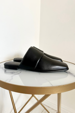 Flat Leather Mules Size UK 4 - Unworn with Box