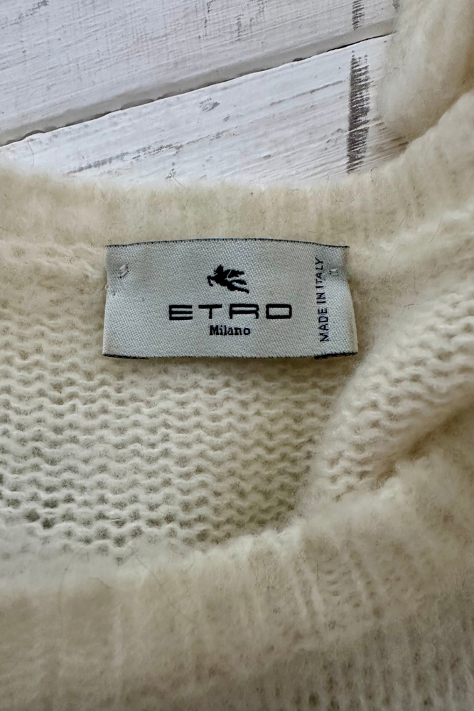 Striped Mohair Sweater Size UK 16 - Preloved