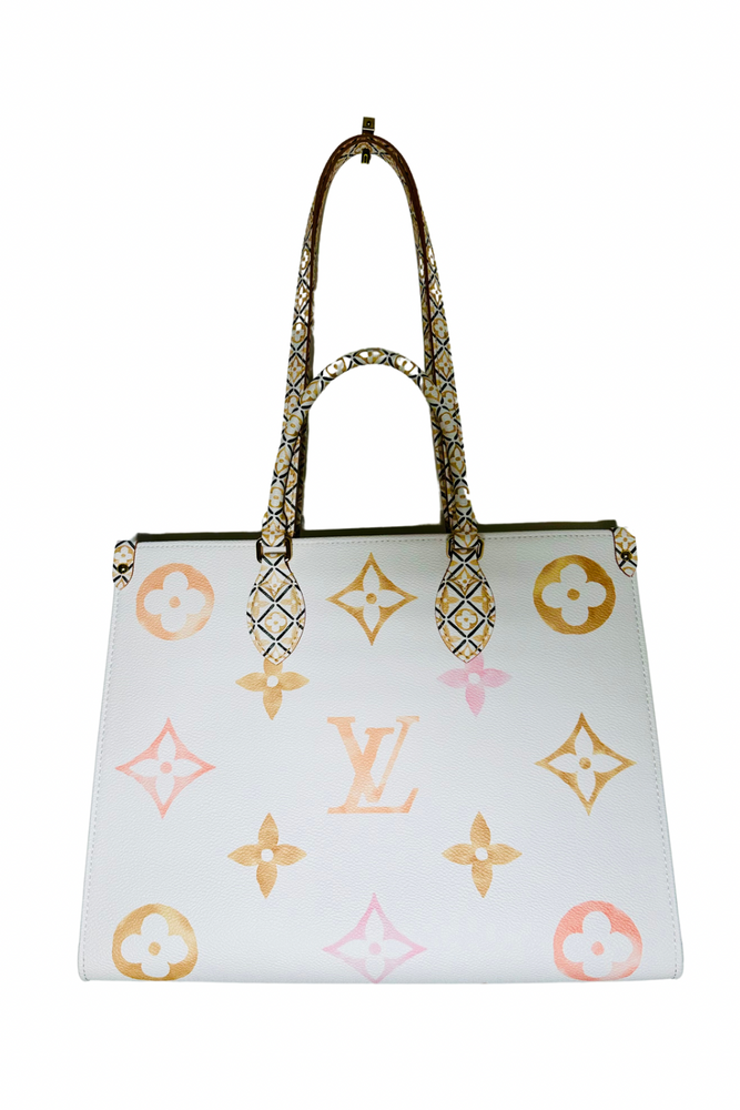 OntheGo Monogram Watercolour Tote Bag - Preloved