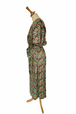 Floral Pleat Midi Dress Size UK 10 - BNWT