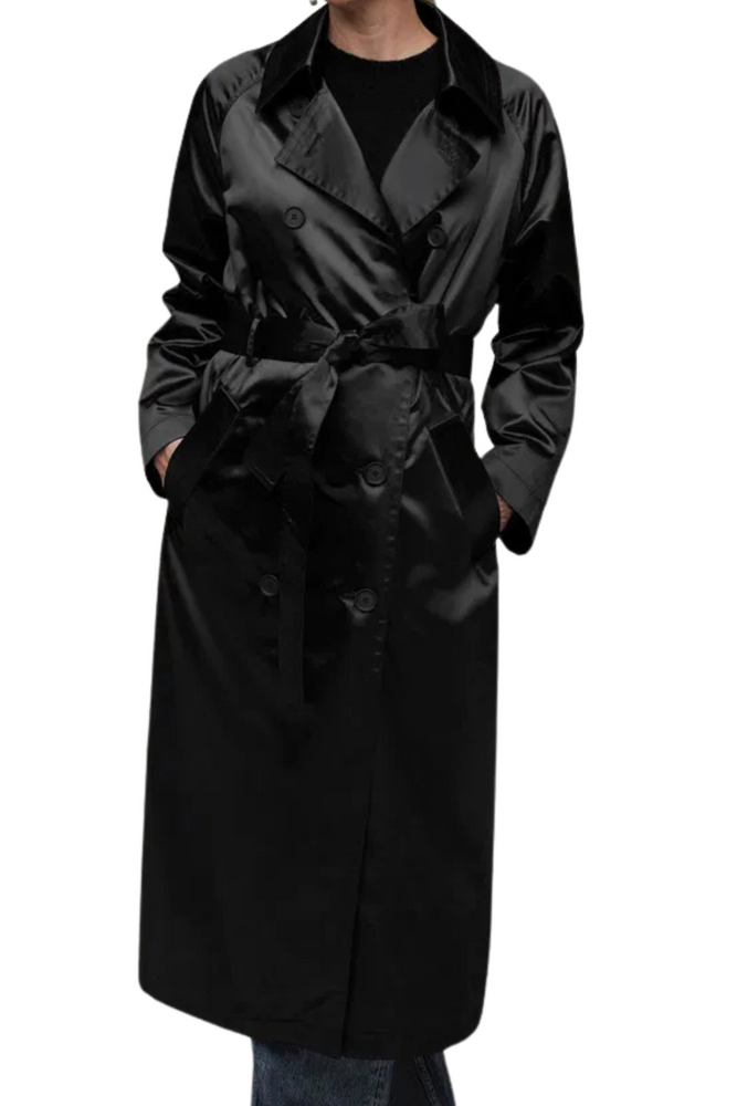 Shiny Satin Trench Coat Size 10 - BNWT