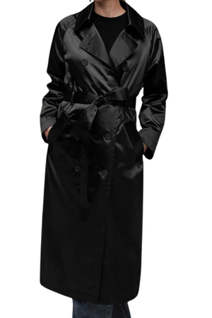 Shiny Satin Trench Coat Size 10 - BNWT