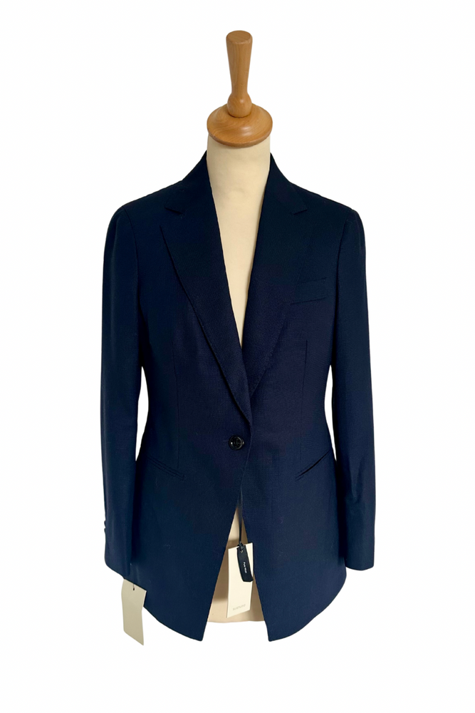 Single Breasted Wool Navy Blazer Size UK 8 - New with Tags
