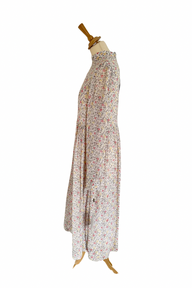 Chiffon Crepe Floral Midi Dress Size 8 - BNWT