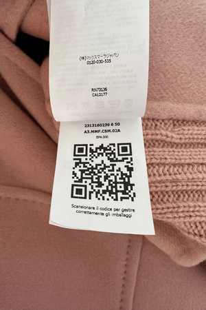 Wool & Cashmere Cardi Coat Size L - Preloved