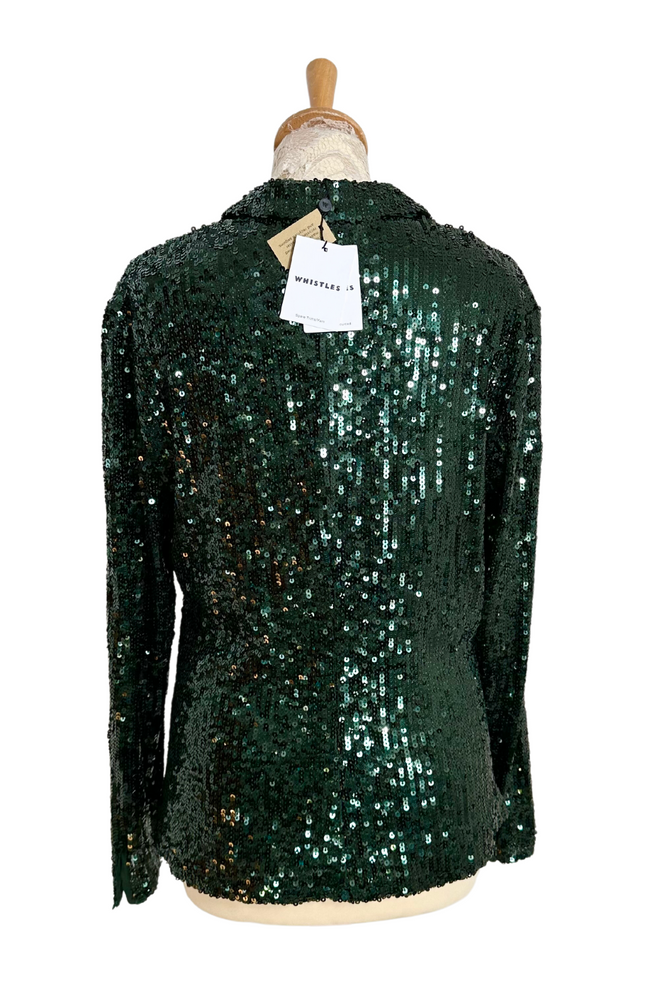 Green Sequin Shirt Size 14 - BNWT