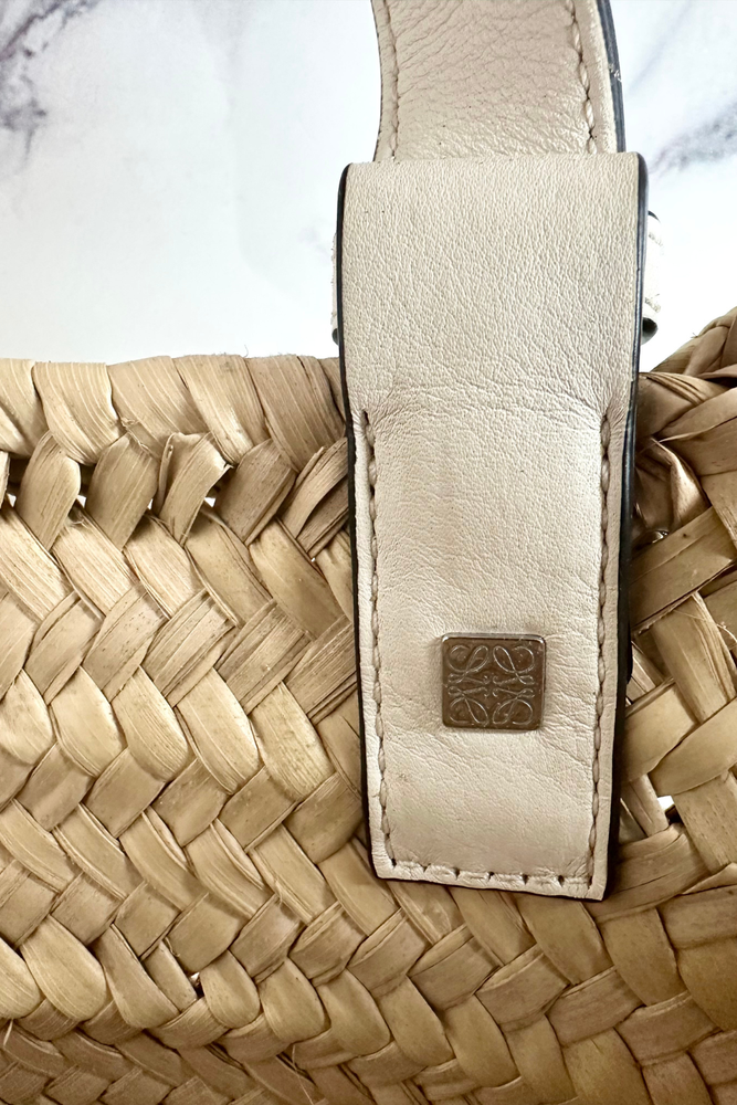 Small Raffia Basket Bag - Preloved – The Green Muse