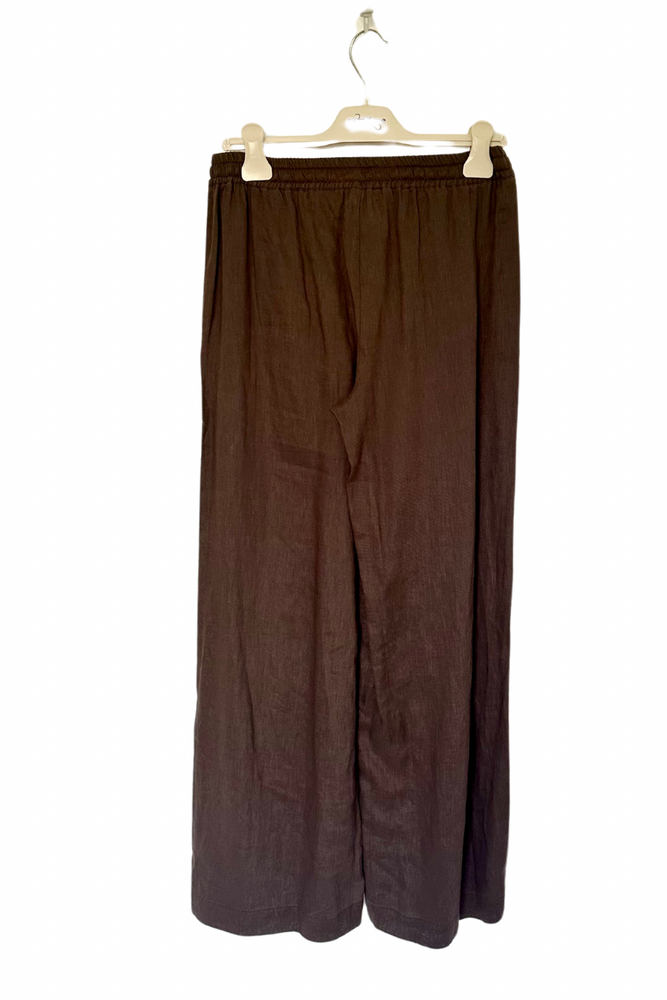 Wide Leg Linen Trousers Size 8 - New with Tags