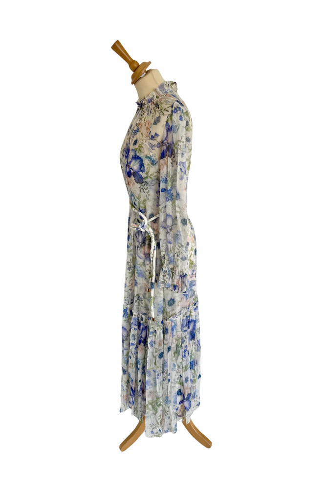 Chiffon Floral Midi Dress Size 8 - BNWT