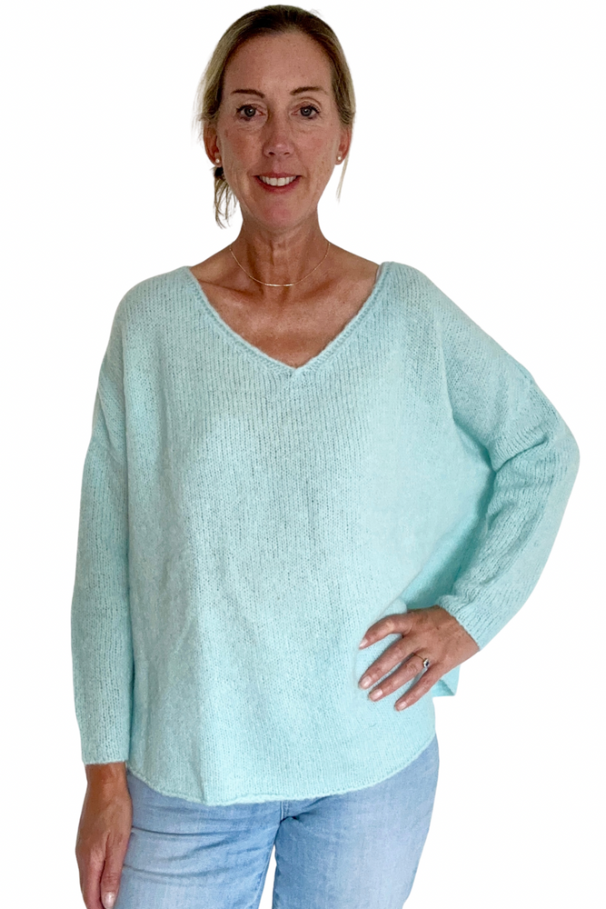 V Neck Soft Knit Sweater Size XS/S - New with Tags