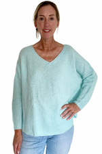 V Neck Soft Knit Sweater Size XS/S - New with Tags