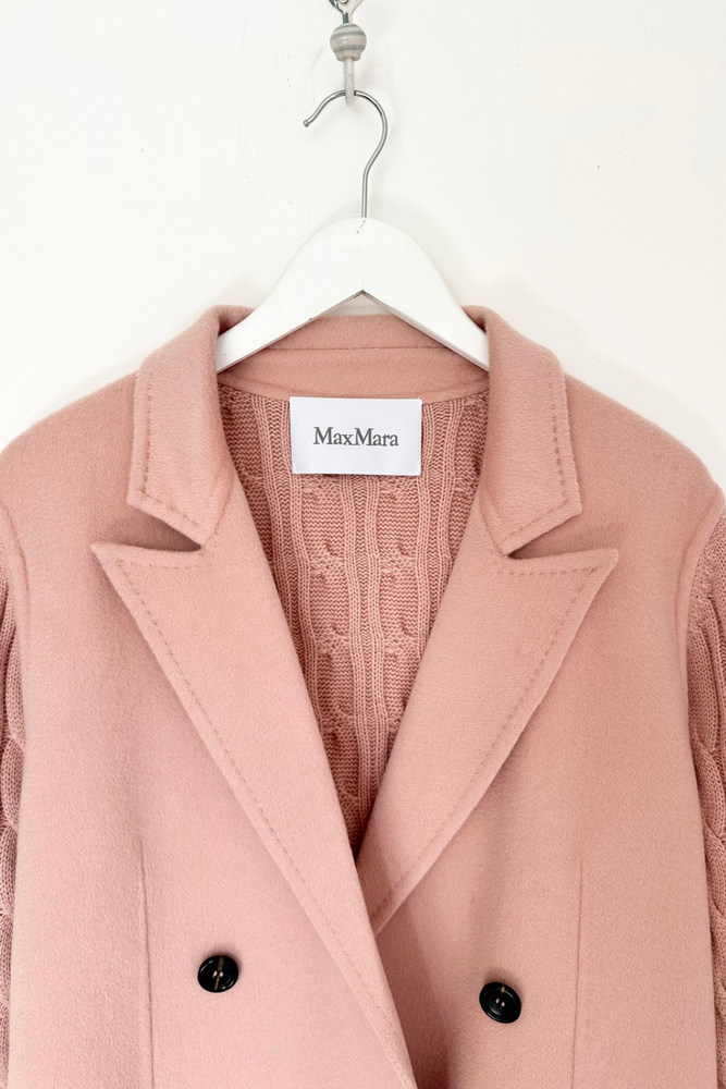 Wool & Cashmere Cardi Coat Size L - Preloved