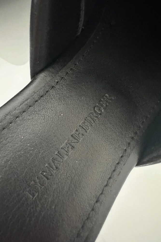 Flat Leather Mules Size UK 4 - Unworn with Box