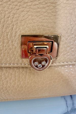 Happy Diamond Caroline Leather Handbag - Preloved