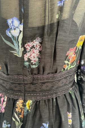 Floral Print Organza Midi Dress Size 12 - BNWT