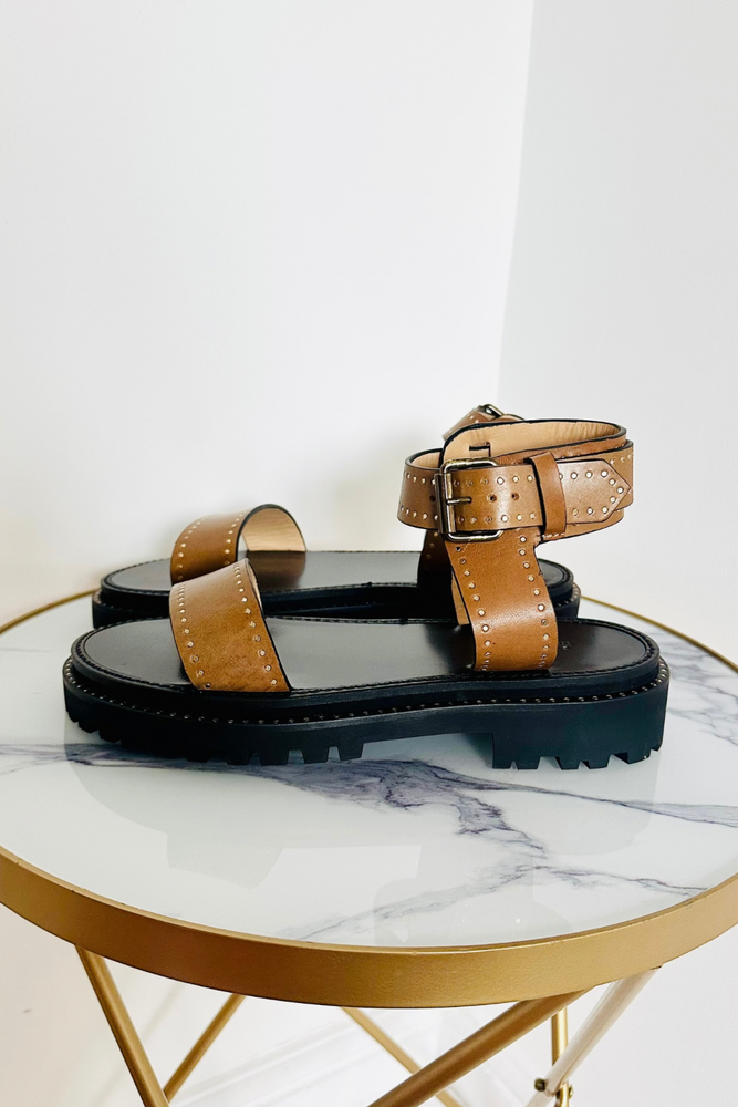 Leather Gladiator Sandal Size 38 - New with Box