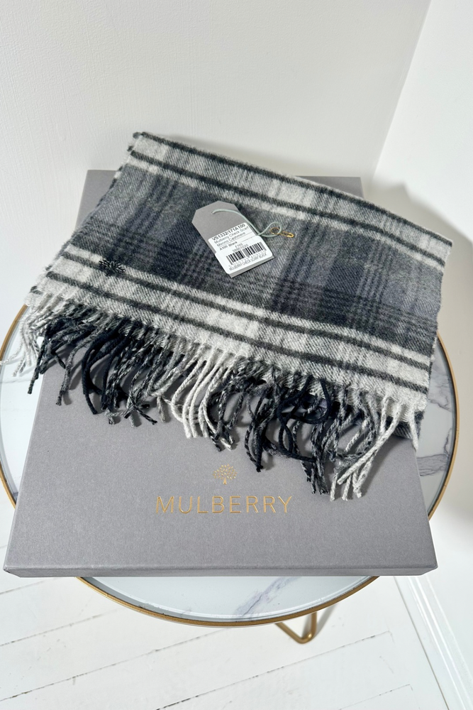 Check Cashmere & Merino Scarf - Preloved