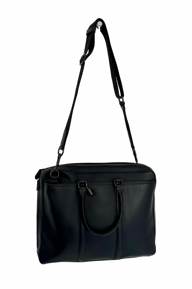 Leather Satchel Briefcase - Preloved