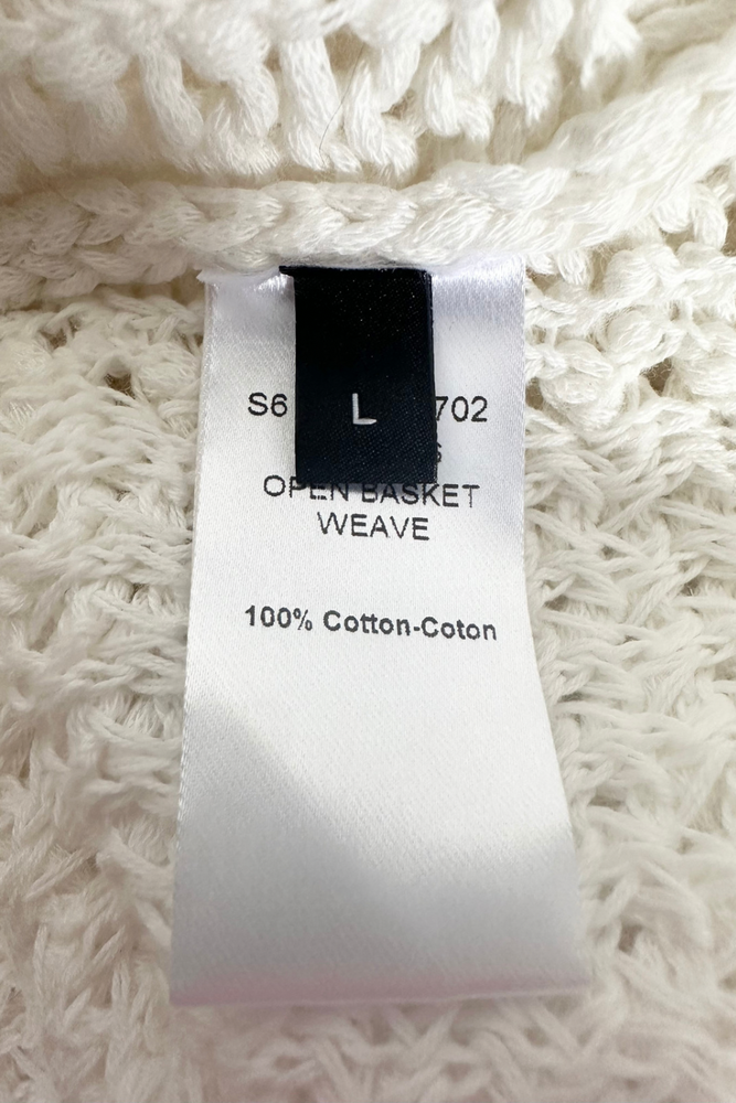 Open Knit Cotton Jumper Size L - BNWT