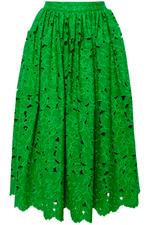 Broderie Anglaise Gathered Midi Skirt Size 12 - New with Tags