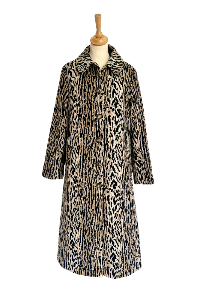 Leopard Print Mid Length Coat Size 10 - New with Tags