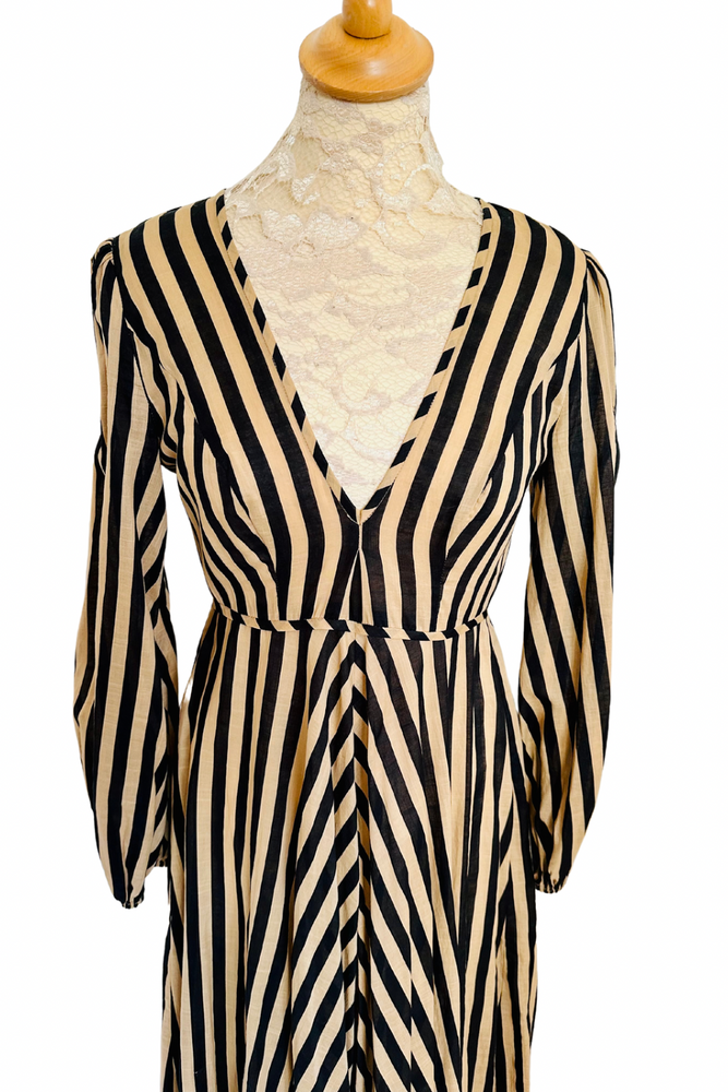 Striped Midi Dress Size 8 - Preloved