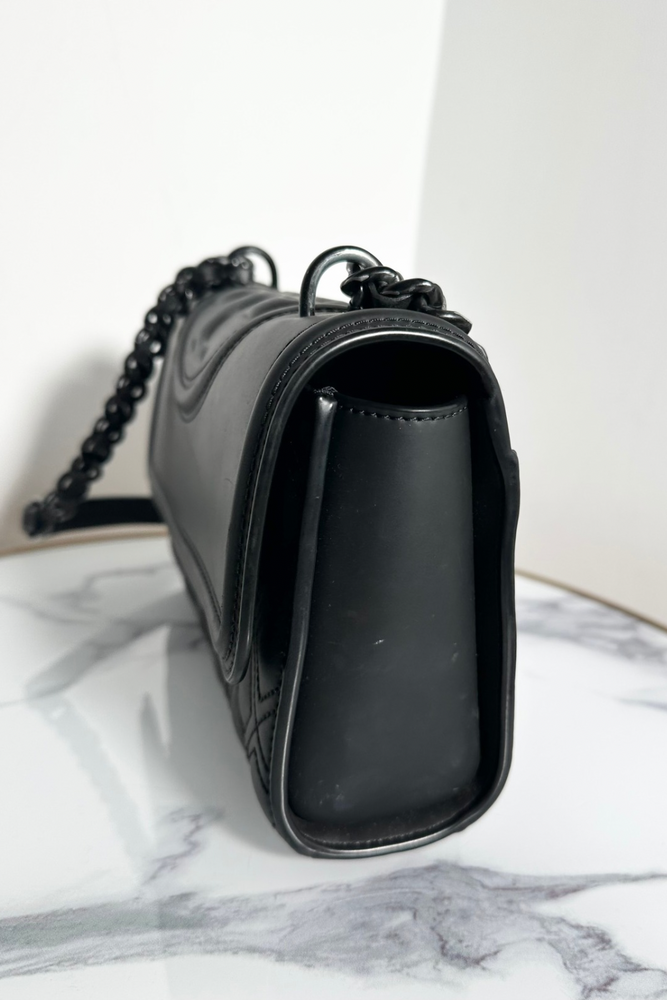 Matte Leather Shoulder Bag - Preloved