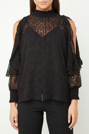 Sheer Eyelet Blouse Size 10 - BNWT