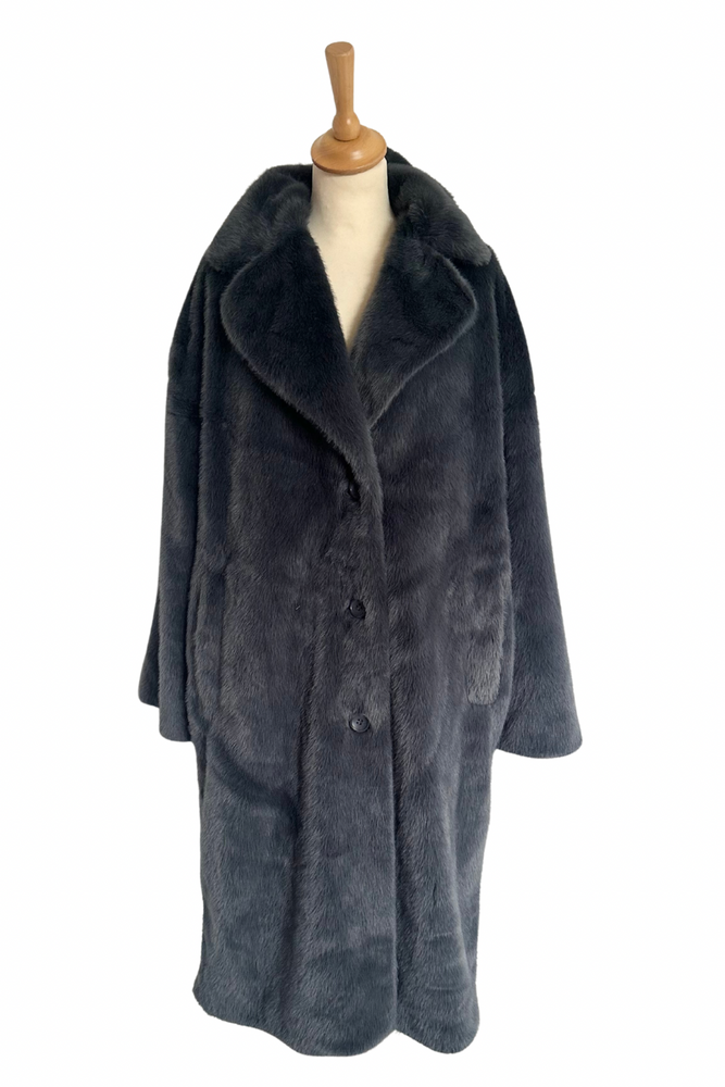 Faux Fur Coat Size 12 -  New with Tags