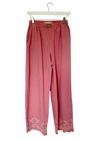 Embroidered Hem Trousers Size XS - Preloved