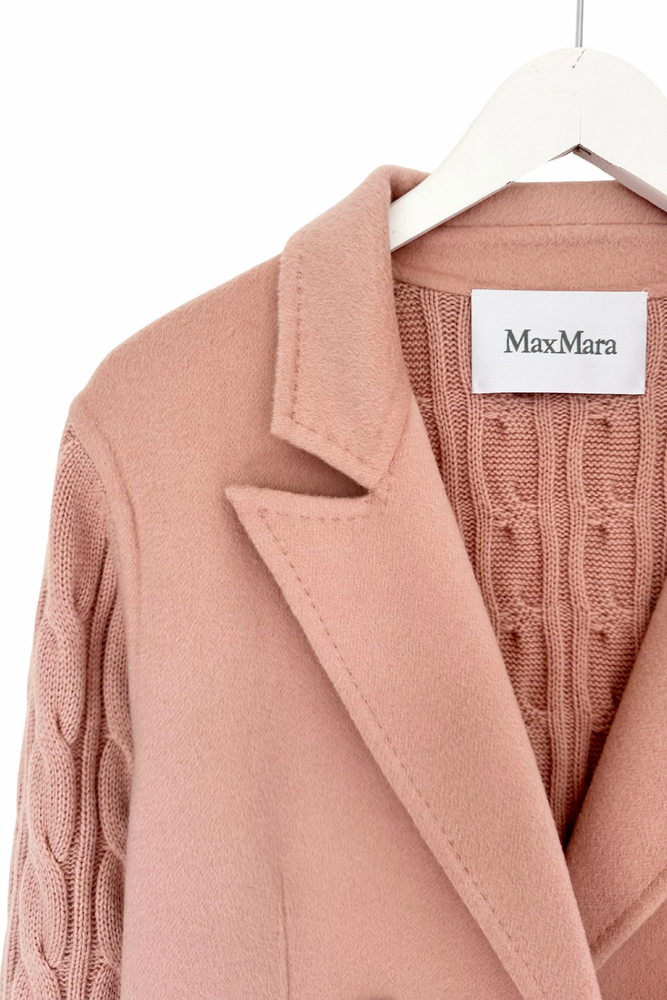 Wool & Cashmere Cardi Coat Size L - Preloved