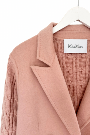 Wool & Cashmere Cardi Coat Size L - Preloved