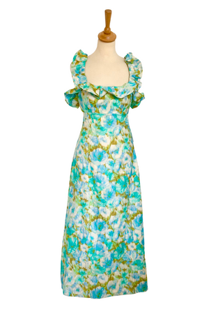 Floral Linen Midi Dress Size 10 - BNWT