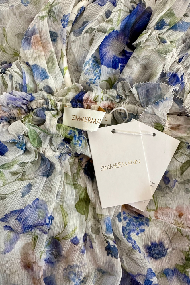 Chiffon Floral Midi Dress Size 8 - BNWT