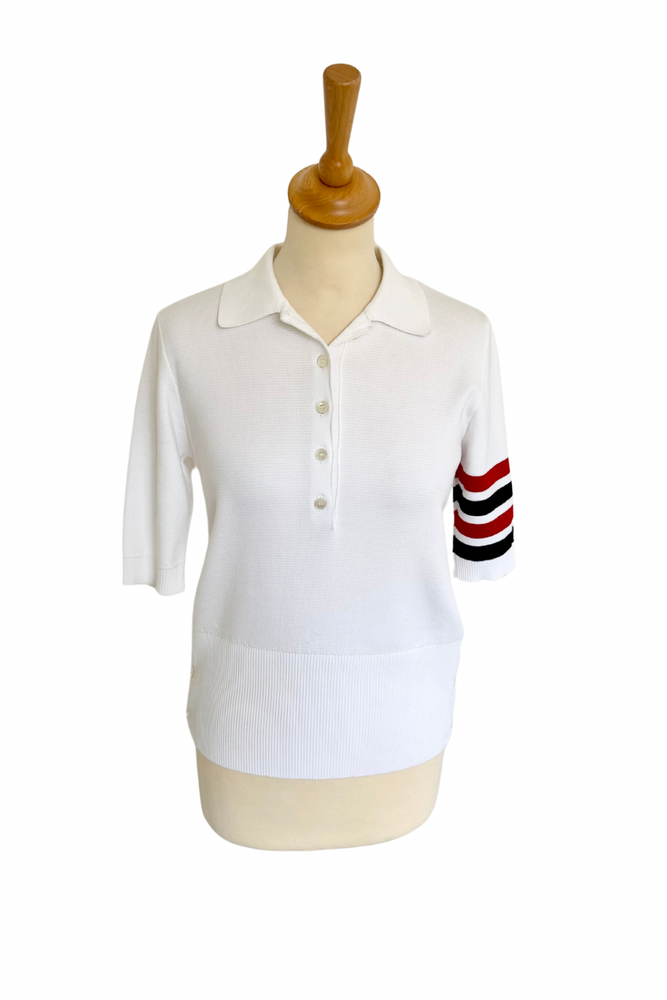 Polo Shirt with Stripe Detail Size 6 - BNWT