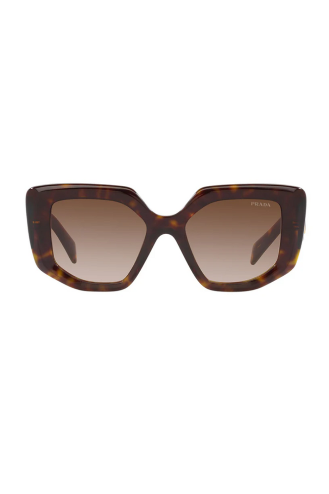 Tortoise / Brown Irregular Shape Sunglasses - New with Box