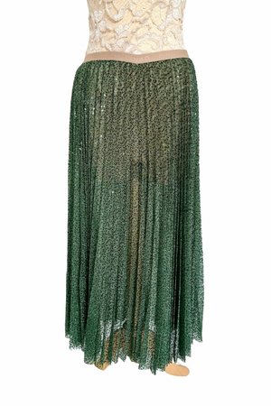 Tuille & Sequin Pleated Midi Skirt Size 8 or 10 - BNWT