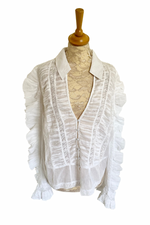 Lace Ruffled Blouse Size XL - Unworn